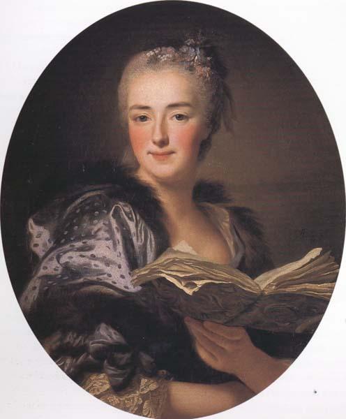 Alexandre Roslin Portrait of Marie-Jeanne Buzeau oil painting image